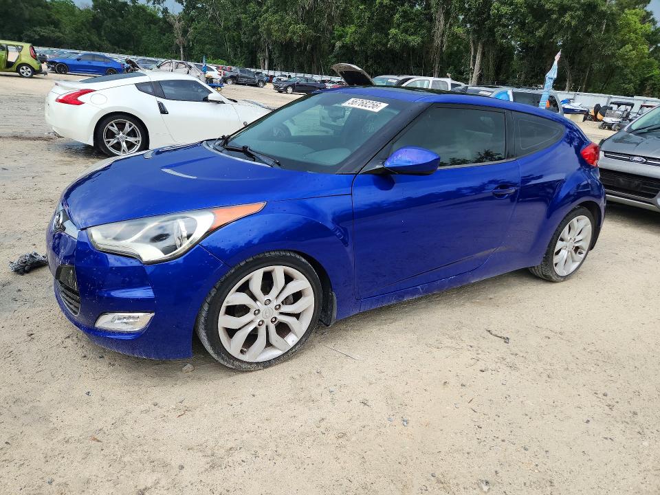 2012 Hyundai Veloster VIN KMHTC6AD1CU069796 COPART salvage auction — MECHANICAL, Fl - Cert Of Title Slvg Rebuildable, sold $350 on 2026-07-07 (photo 1)