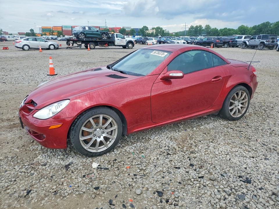 2006 Mercedes-benz Slk-class VIN WDBWK56F66F082186 COPART salvage auction — HAIL, Oh - Cert Of Title-Salvage, sold $1,650 on 2026-07-14 (photo 1)