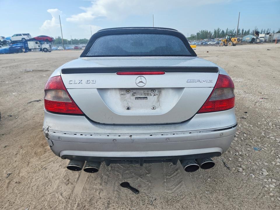 2007 Mercedes-benz Clk-class VIN WDBTK77G17T076904 COPART salvage auction — WATER/FLOOD, FL - CERT OF TITLE-SLVG REBLD FLOOD, sold $650 on 2026-07-23 (photo 6)