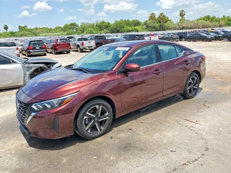 2025 Nissan Sentra VIN 3N1AB8CV0SY290806 COPART salvage auction — HAIL, Fl - Certificate Of Title (P), sold $11,500 on 2026-07-09 (photo 1)