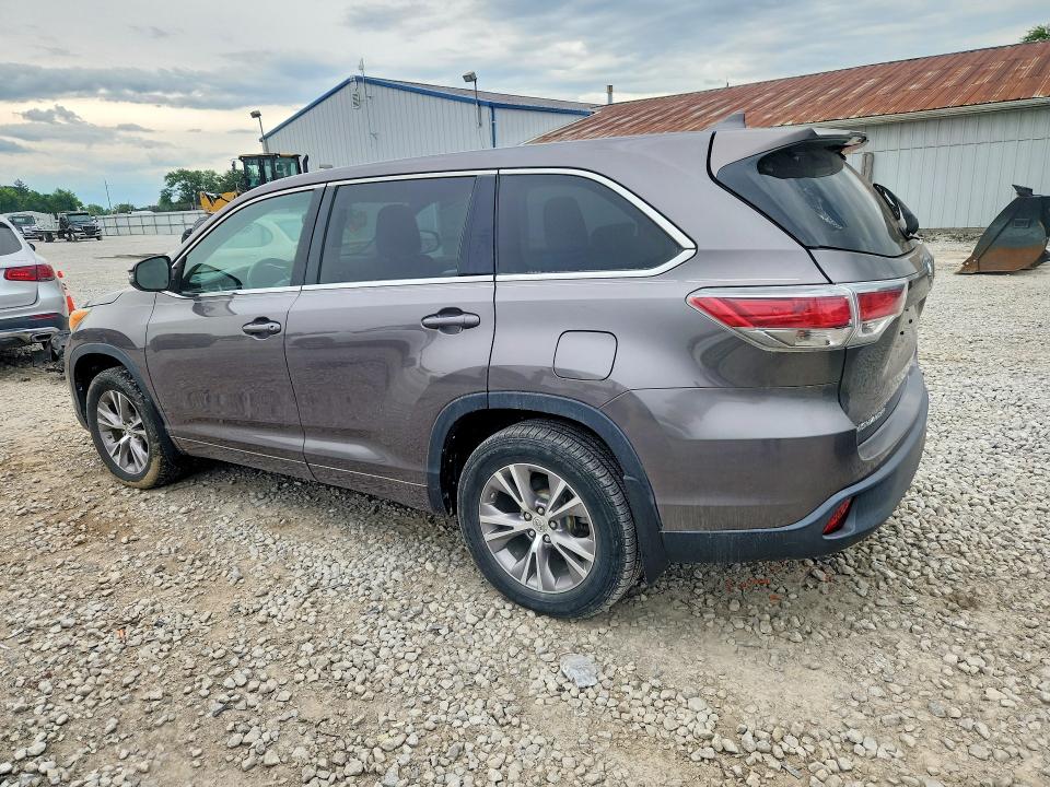 2014 Toyota VIN 5TDZKRFH8ES014915 COPART salvage auction — REAR END, Oh - Certificate Of Title, sold $8,200 on 2026-07-24 (photo 2)