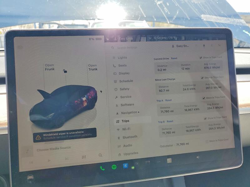 2025 Tesla Model y VIN 7SAYGAEE7SF239402 COPART salvage auction — FRONT END, NV - SALVAGE TITLE, sold $10,900 on 2026-07-23 (photo 9)
