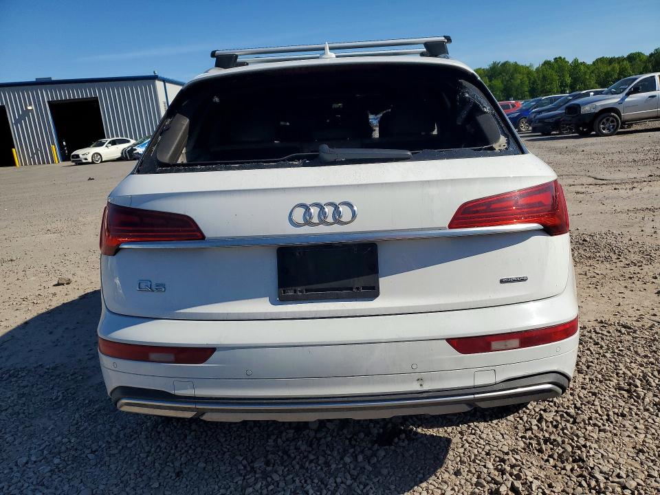 2021 Audi Q5 VIN WA1BAAFY0M2051298 COPART salvage auction — ENGINE BURN, Ny - Mv-907A Salvage Certificate, sold $1,150 on 2026-08-03 (photo 6)