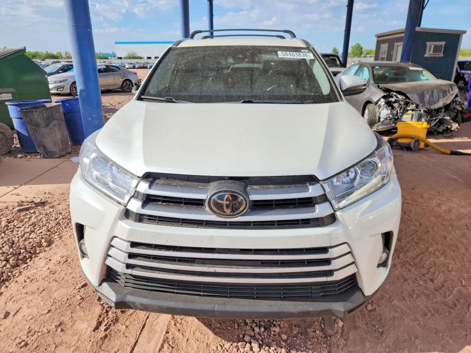 2018 Toyota Highlander VIN 5TDJZRFH4JS498178 COPART salvage auction — SIDE, Az - Cert Of Title - Salvage, sold $10,300 on 2026-07-14 (photo 5)