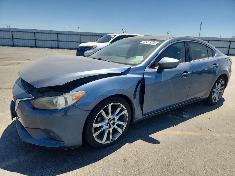 2014 Mazda 6 VIN JM1GJ1W52E1113065 COPART salvage auction — FRONT END, Ca - Salvage Certificate, sold $675 on 2026-07-02 (photo 1)