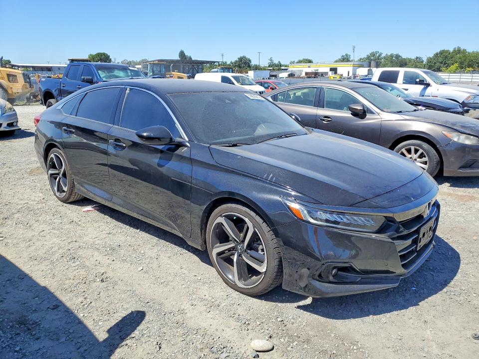 2022 Honda Accord VIN 1HGCV1F32NA113750 COPART salvage auction — VANDALISM, Ca - Salvage Certificate, sold $10,900 on 2026-07-09 (photo 4)