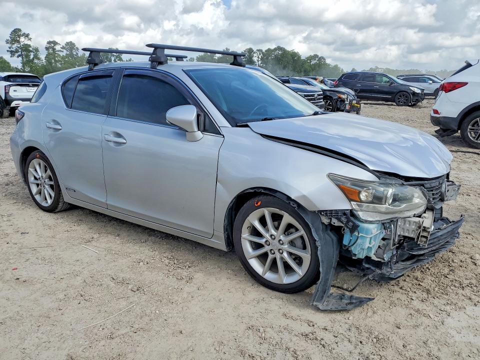 2012 Lexus Ct VIN JTHKD5BH8C2068647 COPART salvage auction — FRONT END, TX - SALVAGE VEHICLE TITLE, sold $2,150 on 2026-07-10 (photo 4)