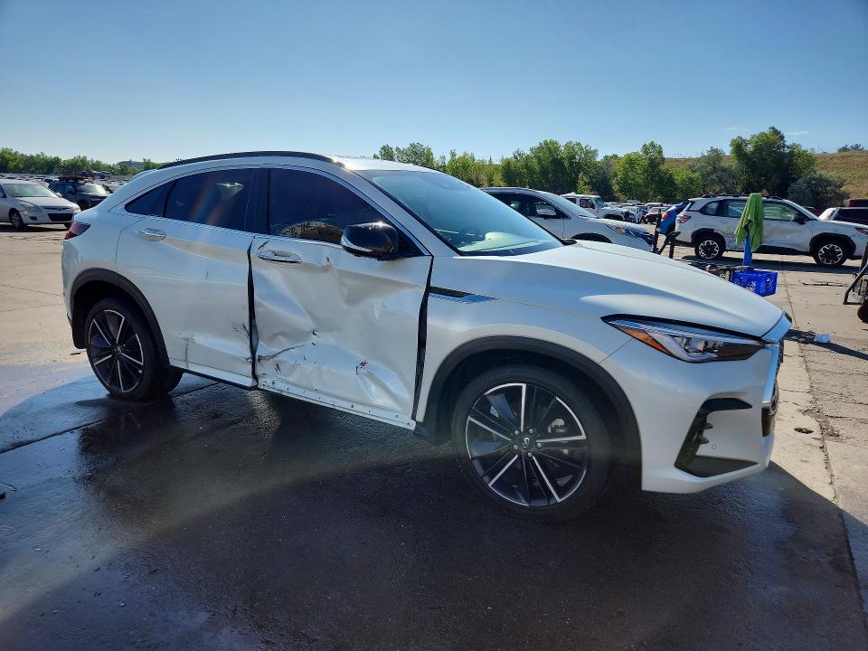 2022 Infiniti Qx55 VIN 3PCAJ5L30NF102816 COPART salvage auction — SIDE, Co - Public - Salvage Title, sold $10,700 on 2026-07-22 (photo 4)