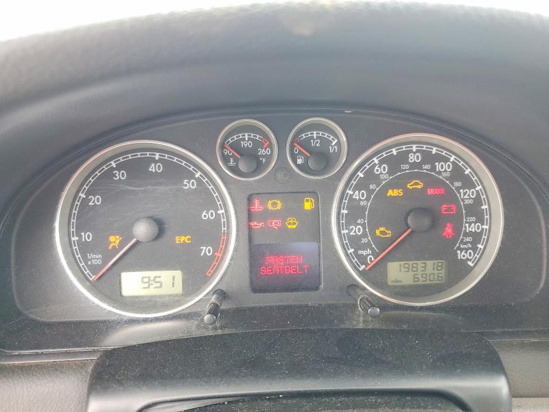 2003 Volkswagen Passat VIN WVWPD63B03P055434 COPART salvage auction — FRONT END, Pa - Certificate Of Salvage, sold $2 on 2026-07-29 (photo 9)