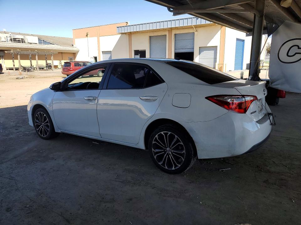 2014 Toyota Corolla VIN 5YFBURHE6EP072917 COPART salvage auction — FRONT END, Ca - Salvage Certificate, sold $325 on 2026-07-28 (photo 2)