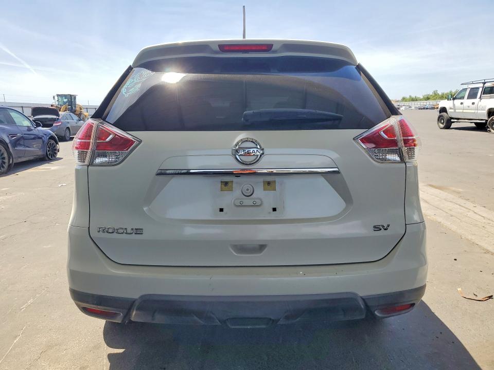 2016 Nissan Rogue VIN KNMAT2MT7GP727410 COPART salvage auction — SIDE, CA - SALVAGE CERTIFICATE, sold $3,150 on 2026-07-13 (photo 6)