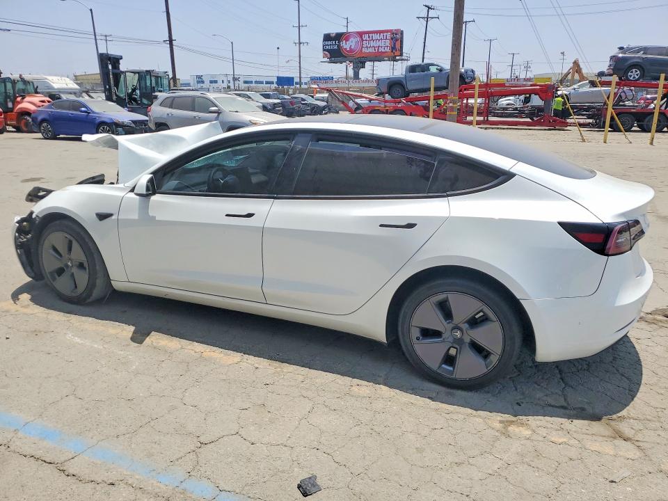 2023 Tesla VIN 5YJ3E1EAXPF502676 COPART salvage auction — FRONT END, Salvage Title, sold $5,100 on 2026-07-13 (photo 2)