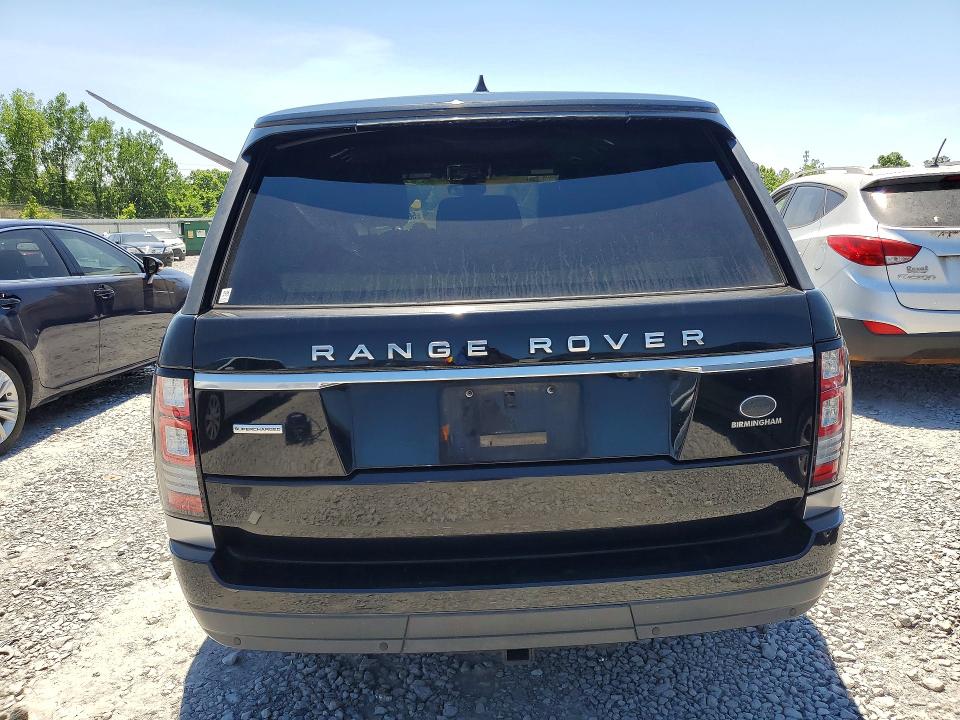 2017 Land rover RANGE ROVER VIN SALGS2FE3HA329605 COPART salvage auction — NORMAL WEAR, Al - Certificate Of Title (P), sold $7,800 on 2026-07-28 (photo 6)