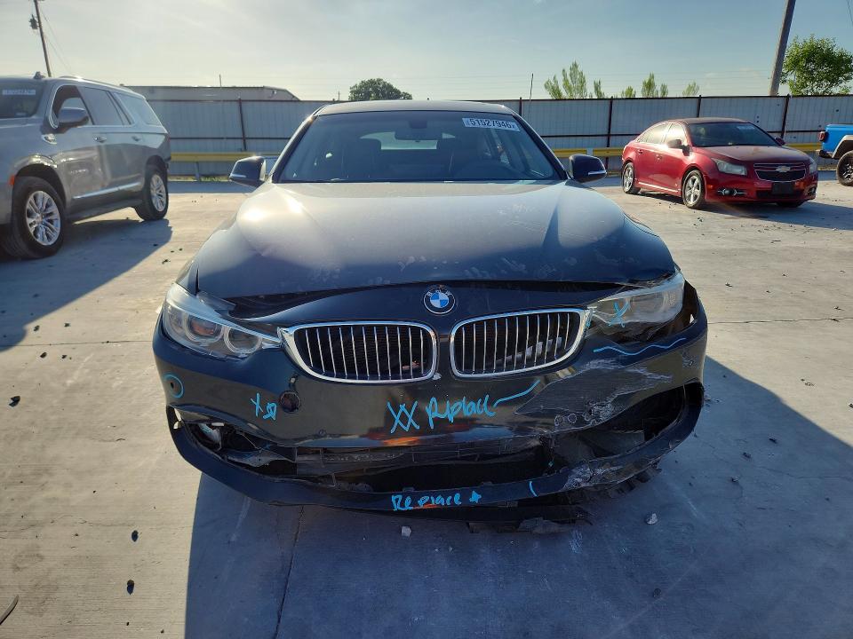 2015 BMW 4er VIN WBA4B1C52FG241306 COPART salvage auction — FRONT END, Tx - Salvage Vehicle Title, sold $2,900 on 2026-08-11 (photo 5)