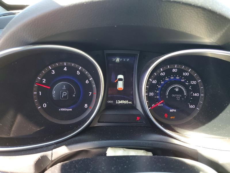 2015 Hyundai Santa fe VIN 5XYZWDLA9FG275290 COPART salvage auction — FRONT END, Md - Cert Of Salvage > 75% Damage, sold $1,350 on 2026-07-20 (photo 9)