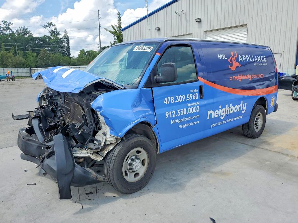 2016 Chevrolet Express VIN 1GCWGAFFXG1282319 COPART salvage auction — FRONT END, Ga - Cert Of Title-Salvage, sold $175 on 2026-08-03 (photo 1)