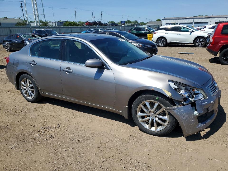 2008 Infiniti G35 VIN JNKBV61F98M263770 COPART salvage auction — FRONT END, Il - Salvage Certificate, sold $1,700 on 2026-07-08 (photo 4)