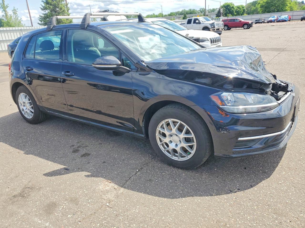 2019 Volkswagen Golf VIN 3VWG57AU5KM002995 COPART salvage auction — Front End, MN - CERT OF TITLE-SALVAGE, sold $3,300 on 2026-07-09 (photo 4)