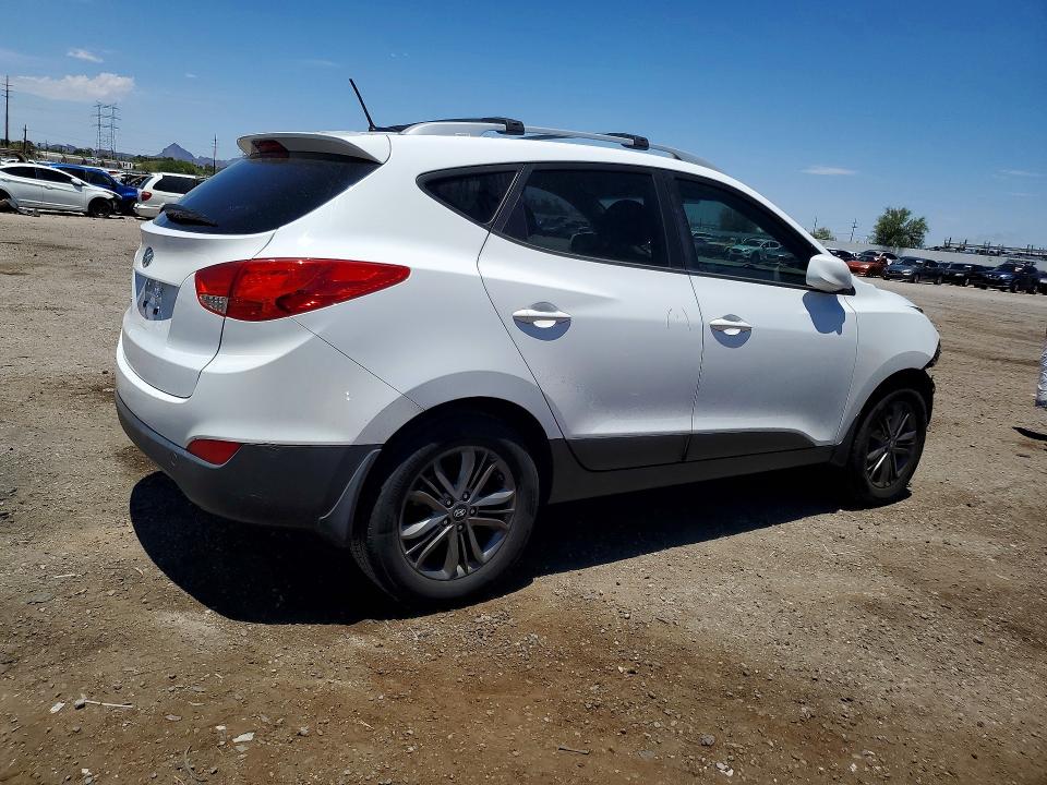 2014 Hyundai Tucson VIN KM8JU3AG9EU931923 COPART salvage auction — FRONT END, Az - Cert Of Title - Salvage, sold $1,700 on 2026-07-06 (photo 3)