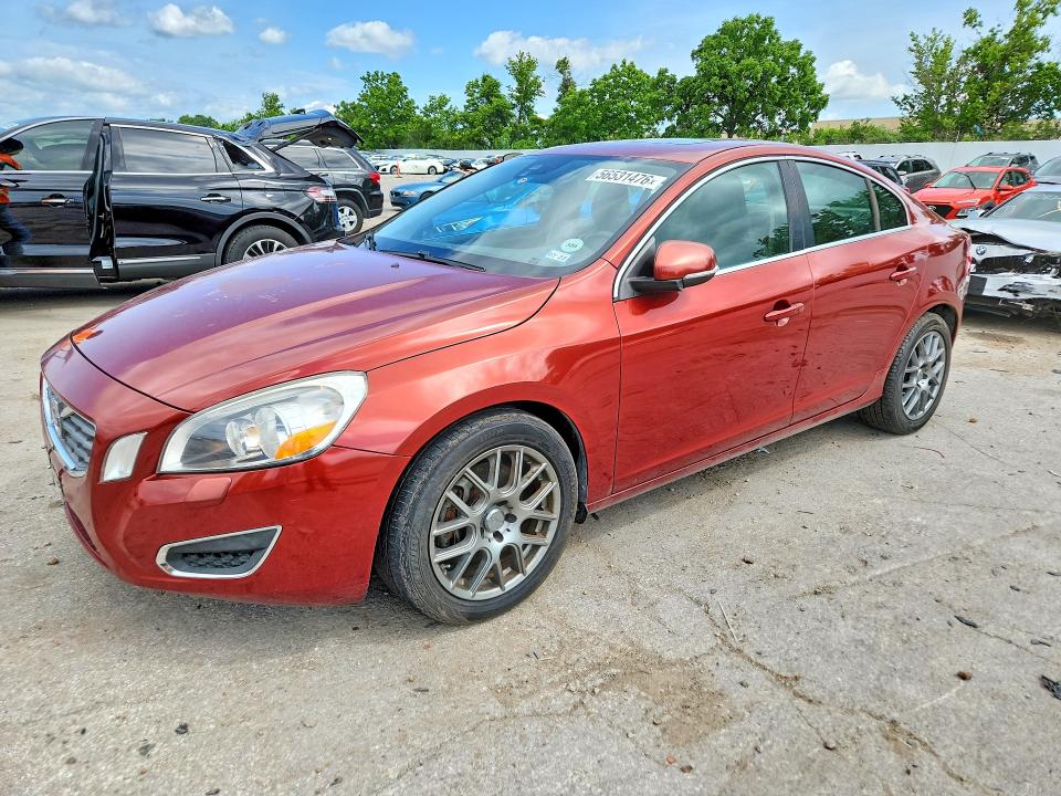 2013 Volvo S60 VIN YV1612FSXD1212913 COPART salvage auction — NORMAL WEAR, TX - CERTIFICATE OF TITLE, sold $350 on 2026-07-21 (photo 1)