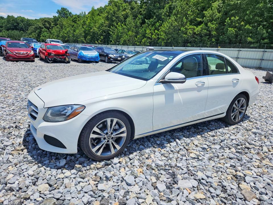 2018 Mercedes-benz C-klasse VIN WDDWF4JB3JR330833 COPART salvage auction — FRONT END, Ga - Cert Of Title-Salvage, sold $5,400 on 2026-08-11 (photo 1)