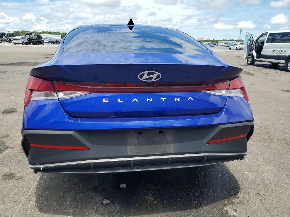 2024 Hyundai Elantra VIN KMHLM4DG4RU706356 COPART salvage auction — FRONT END, Fl - Certificate Of Destruction, sold $3,950 on 2026-07-20 (photo 6)