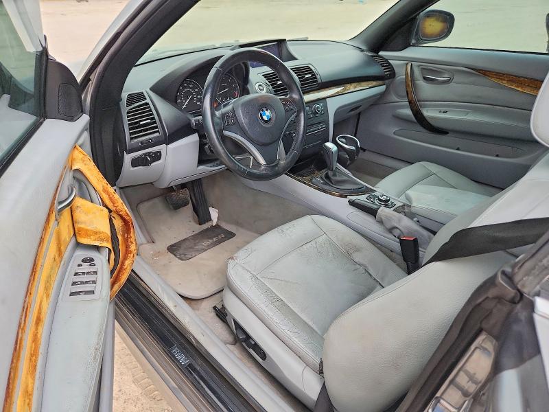 2011 BMW 1 series VIN WBAUN1C51BVH83299 COPART salvage auction — REAR END, TX - SALVAGE VEHICLE TITLE, sold $925 on 2026-07-24 (photo 8)