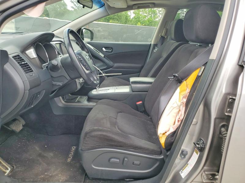 2012 Nissan Murano VIN JN8AZ1MW2CW238873 COPART salvage auction — FRONT END, Nc - Salvage Certificate Of Title, sold $375 on 2026-07-22 (photo 7)