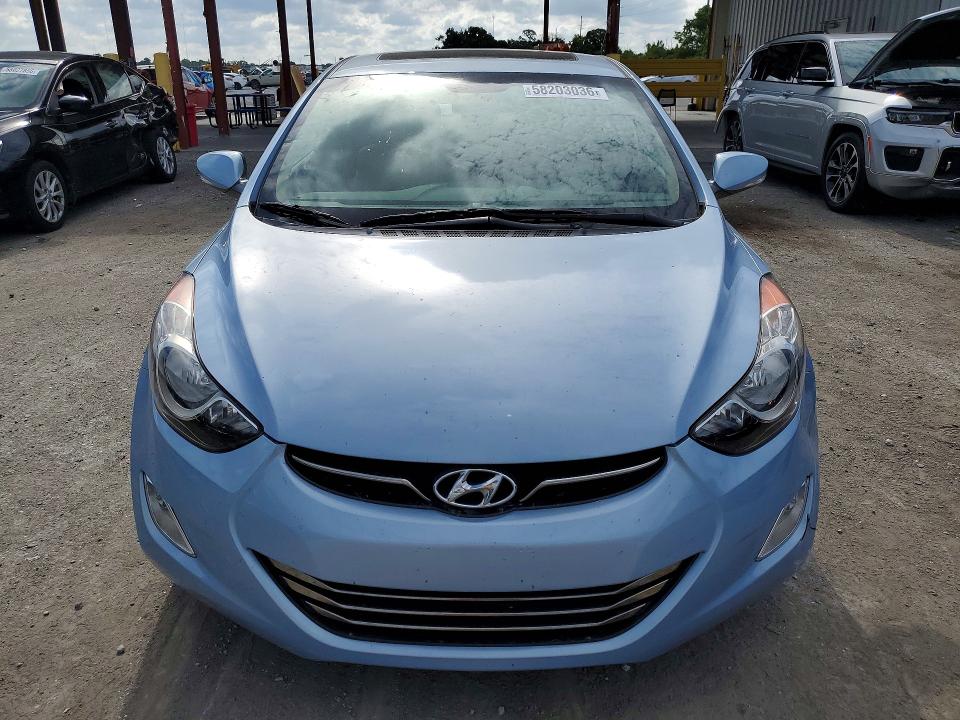 2012 Hyundai Elantra VIN KMHDH4AE3CU471340 COPART salvage auction — REAR END, Fl - Cert Of Title Slvg Rebuildable, sold $3,000 on 2026-07-17 (photo 5)