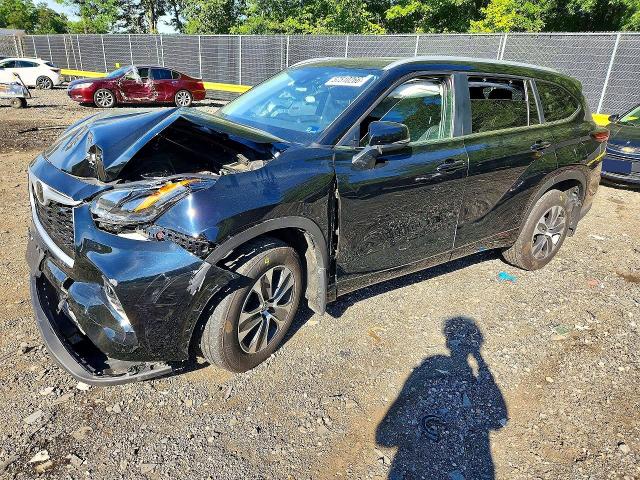 2025 Toyota Highlander VIN 5TDKBRCH0SS659222 COPART salvage auction — FRONT END, Md - Cert Of Salvage > 75% Damage, sold $13,300 on 2026-07-24 (photo 1)