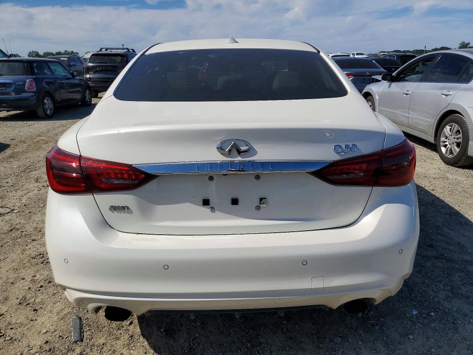 2021 Infiniti Q50 VIN JN1EV7BR7MM754686 COPART salvage auction — MINOR DENT/SCRATCHES, Az - Cert Of Title-Restored Salvage (P), sold $5,300 on 2026-07-02 (photo 6)