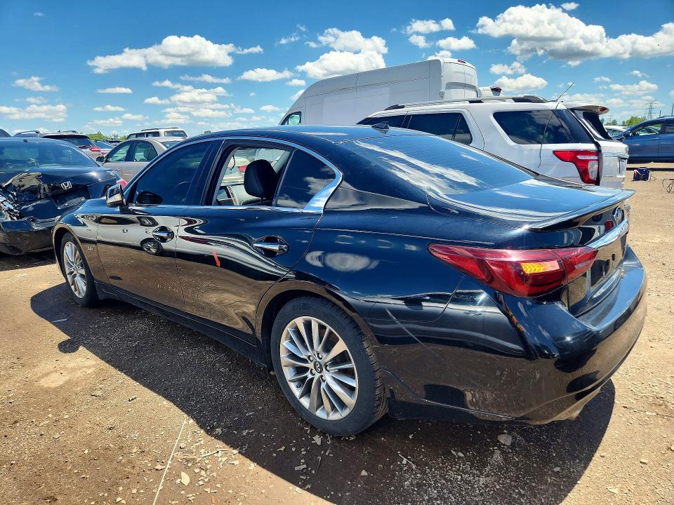 2018 Infiniti Q50 VIN JN1EV7AR6JM433316 COPART salvage auction — SIDE, Il - Salvage Certificate, sold $4,500 on 2026-07-23 (photo 2)
