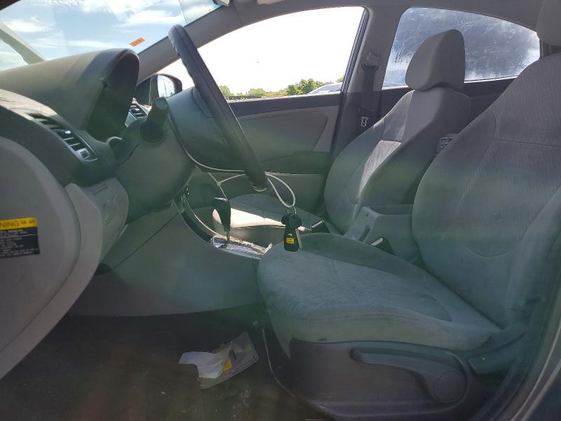 2012 Hyundai Accent VIN KMHCU4AE2CU069607 COPART salvage auction — FRONT END, Fl - Cert Of Title Slvg Rebuildable, sold $450 on 2026-07-02 (photo 7)