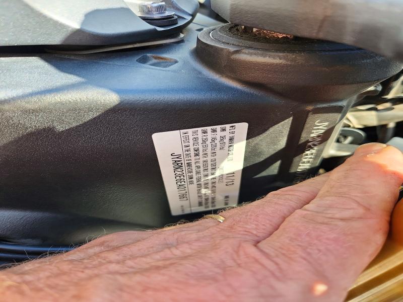 2014 Yamaha Yzf VIN JYARN23E6EA017667 COPART salvage auction — FRONT END, Nh - Cert Of Title-Salvage, sold $1,550 on 2026-07-30 (photo 8)