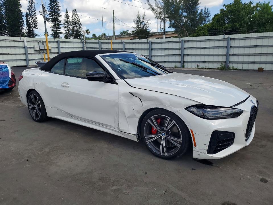2024 BMW M4 VIN WBA53AT03RCP40732 COPART salvage auction — FRONT END, Fl - Cert Of Title Slvg Rebuildable, sold $26,250 on 2026-07-06 (photo 4)