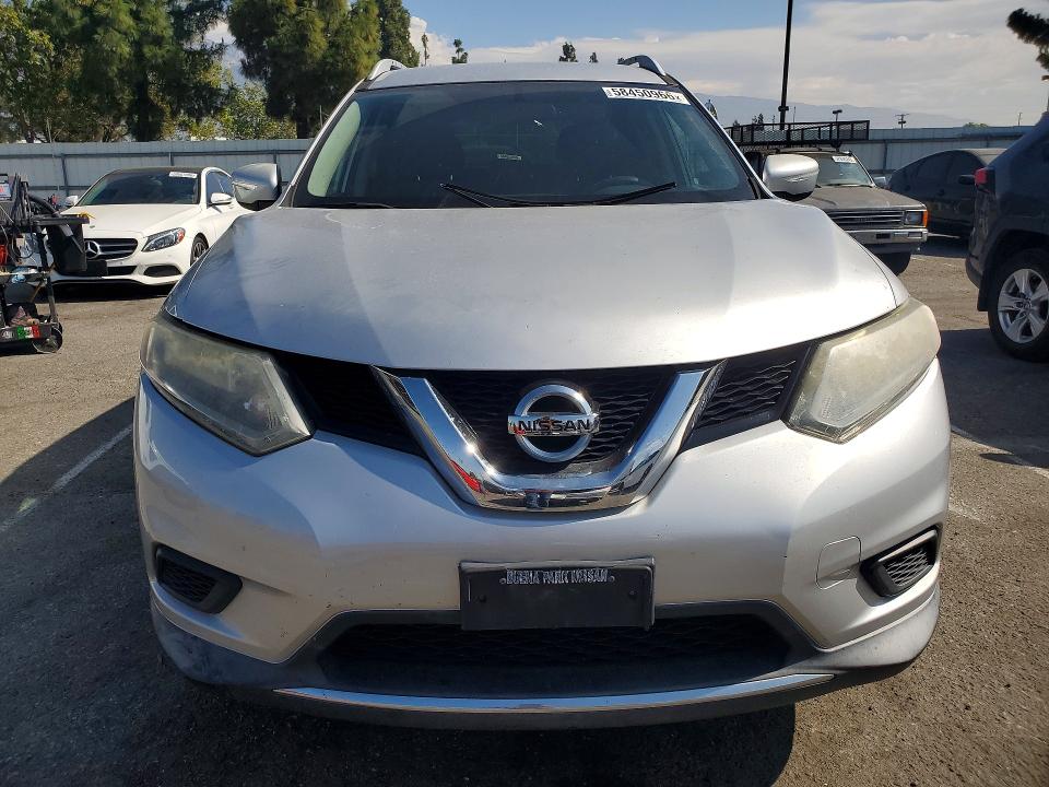 2015 Nissan Rogue VIN KNMAT2MT3FP527106 COPART salvage auction — REAR END, CA - SALVAGE CERTIFICATE, sold $1,250 on 2026-07-28 (photo 5)