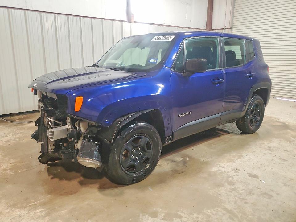 2020 Jeep Renegade VIN ZACNJBAB8LPL75824 COPART salvage auction — FRONT END, Tx - Certificate Of Title, sold $675 on 2026-07-02 (photo 1)