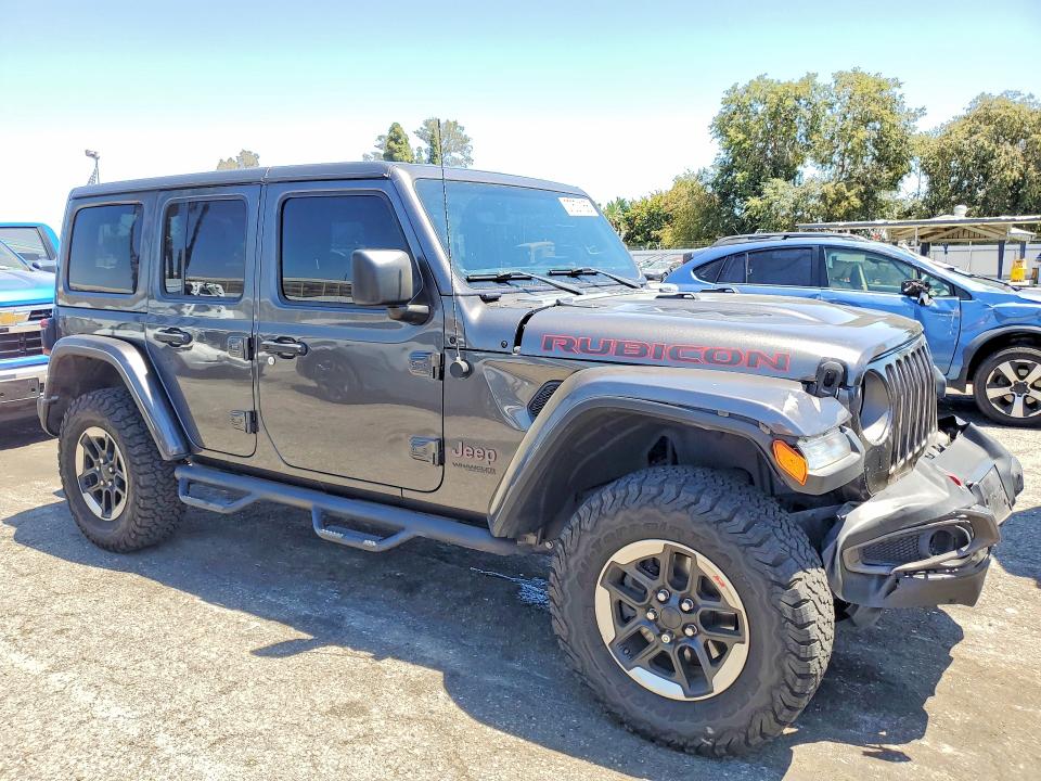 2018 Jeep Wrangler / VIN 1C4HJXFN1JW314556 COPART salvage auction — FRONT END, Ca - Salvage Certificate, sold $15,700 on 2026-07-31 (photo 4)