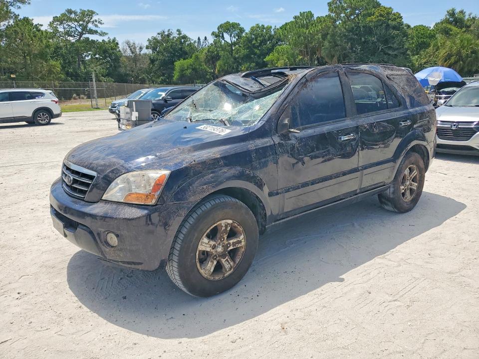2008 Kia Sorento VIN KNDJD736185848436 COPART salvage auction — ROLLOVER, Fl - Cert Of Title Slvg Rebuildable, sold $500 on 2026-07-15 (photo 1)