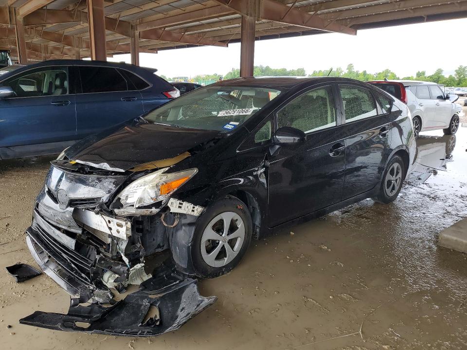 2015 Toyota Prius VIN JTDKN3DU8F0427282 COPART salvage auction — FRONT END, Tx - Salvage Vehicle Title, sold $1,300 on 2026-07-21 (photo 1)