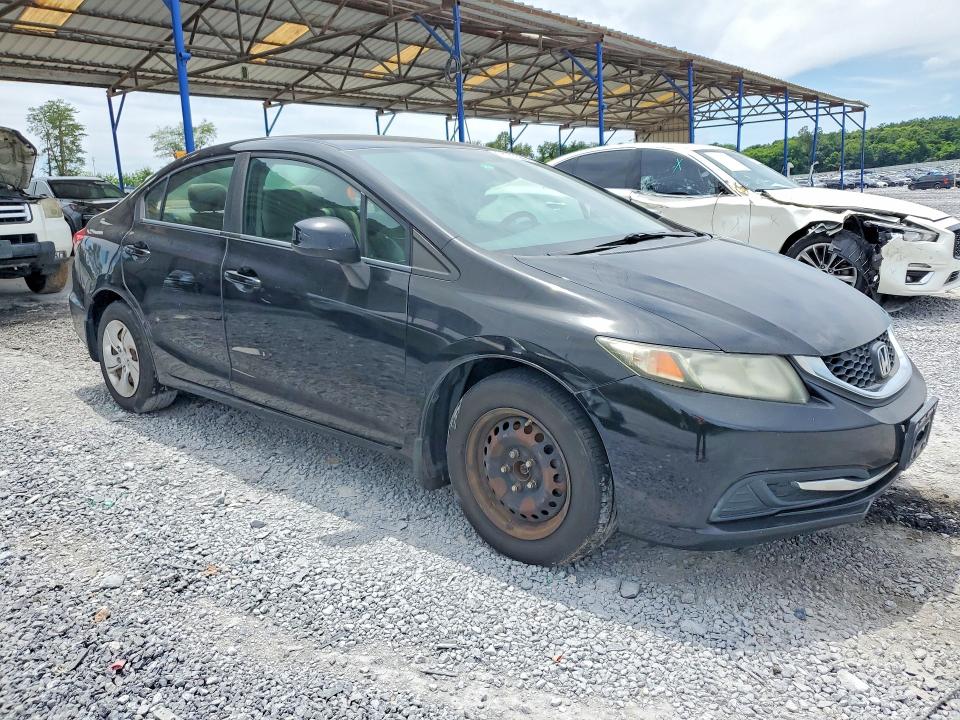 2013 Honda Civic VIN 19XFB2F56DE242470 COPART salvage auction — SIDE, FL - CERTIFICATE OF TITLE, sold $675 on 2026-07-02 (photo 4)