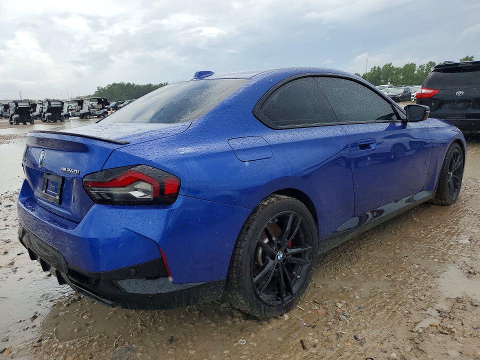 2024 BMW M2 VIN 3MW53CM00R8E73812 COPART salvage auction — FRONT END, Tx - Salvage Vehicle Title, sold $24,000 on 2026-07-07 (photo 3)