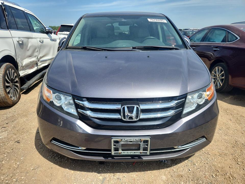 2014 Honda Odyssey VIN 5FNRL5H45EB007201 COPART salvage auction — MECHANICAL, Il - Certificate Of Title, sold $500 on 2026-07-09 (photo 5)