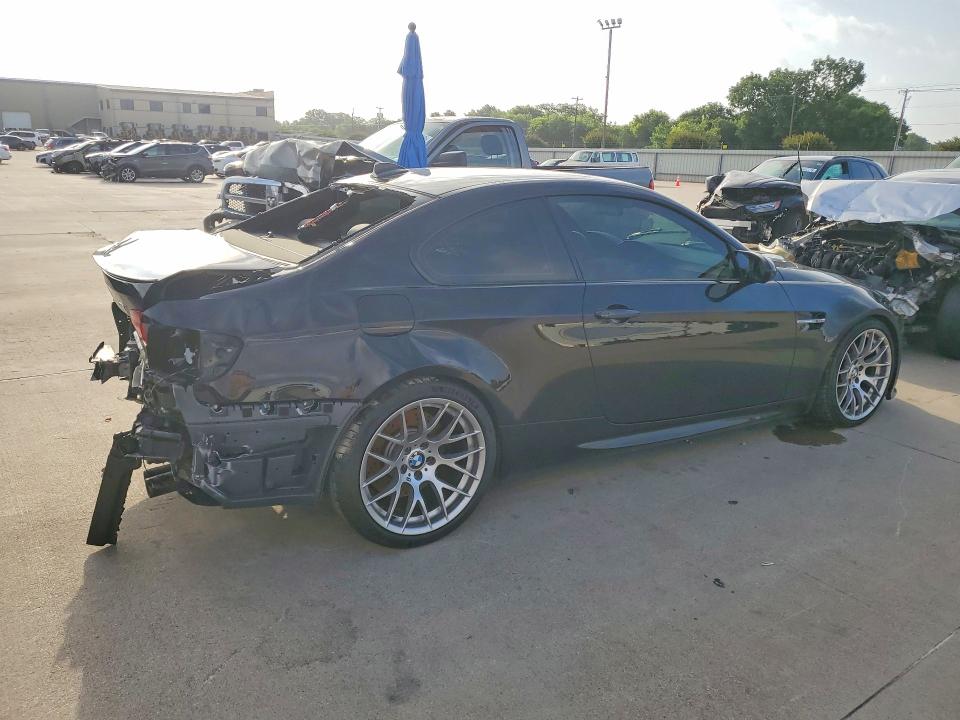 2013 BMW M3 VIN WBSKG9C55DJ594593 COPART salvage auction — REAR END, Tx - Salvage Vehicle Title, sold $350 on 2026-08-03 (photo 3)