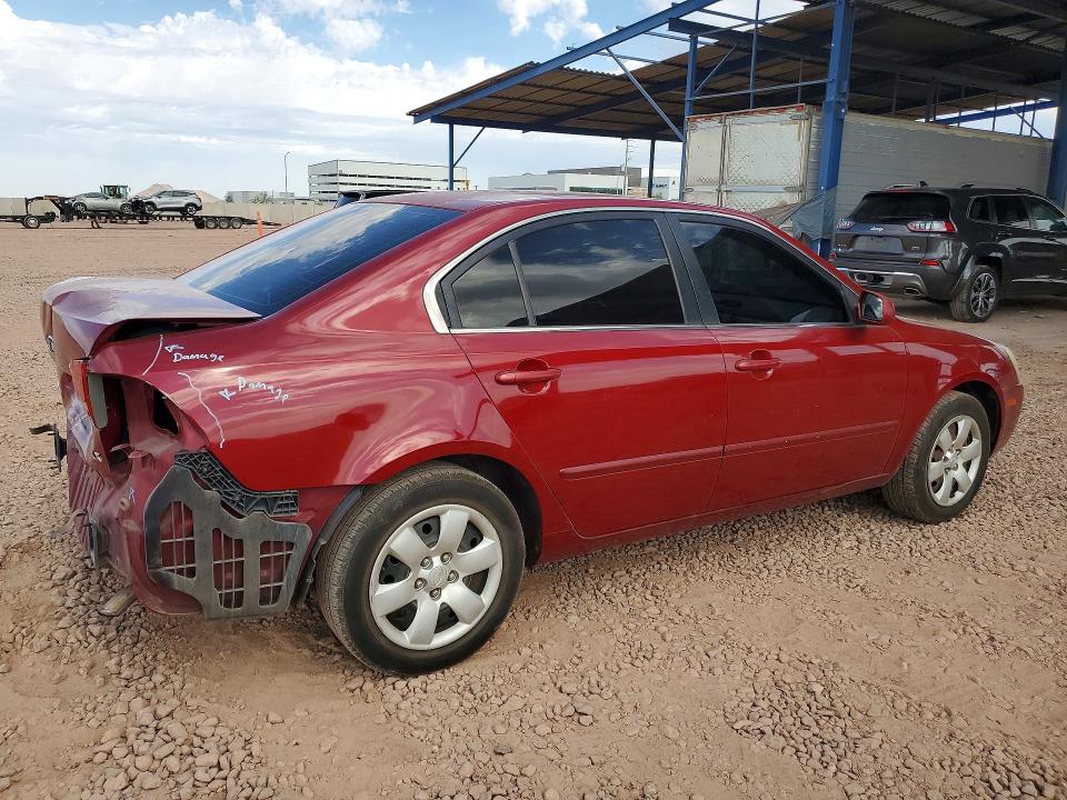 2008 Kia Optima VIN KNAGE123085184137 COPART salvage auction — REAR END, Az - Cert Of Title - Salvage, sold $725 on 2026-07-09 (photo 3)