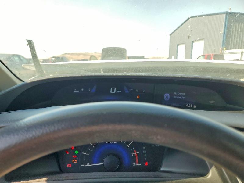 2013 Honda Civic VIN 19XFB2F51DE257118 COPART salvage auction — FRONT END, Ut - Salvage Certificate, sold $150 on 2026-07-24 (photo 9)