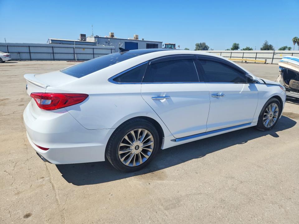 2015 Hyundai Sonata VIN 5NPE34AFXFH142990 COPART salvage auction — FRONT END, Ca - Salvage Certificate, sold $975 on 2026-07-02 (photo 3)