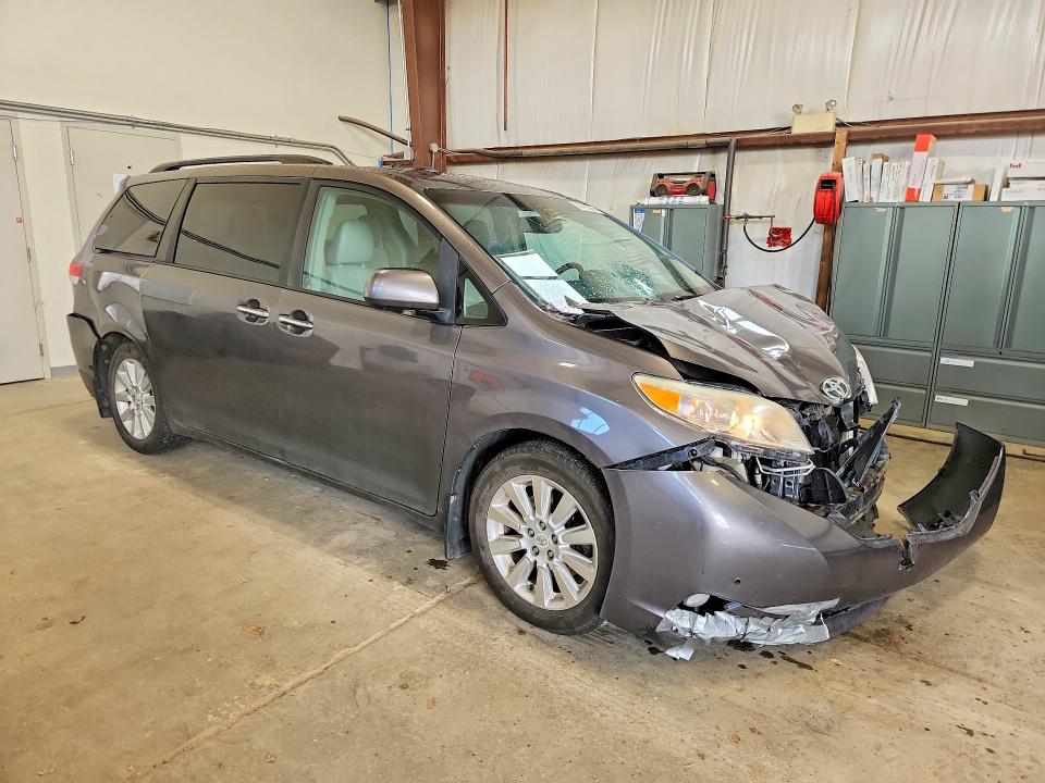 2011 Toyota Sienna VIN 5TDDK3DC4BS006952 COPART salvage auction — FRONT END, AB - BOS - SALVAGE, sold $6,400 on 2026-07-09 (photo 4)