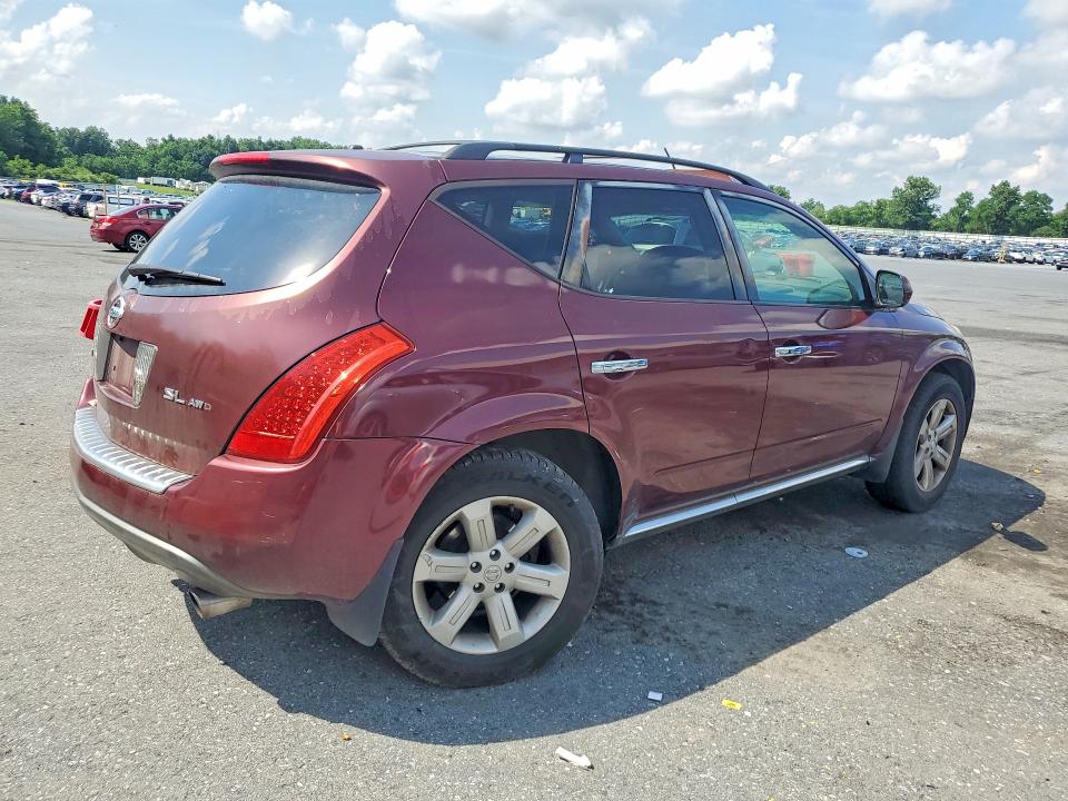 2006 Nissan Murano VIN JN8AZ08W86W540581 COPART salvage auction — MINOR DENT/SCRATCHES, Pa - Certificate Of Salvage, sold $325 on 2026-07-07 (photo 3)
