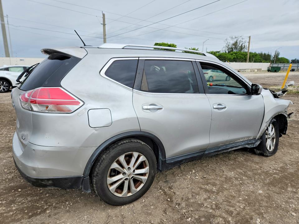 2015 Nissan Rogue VIN KNMAT2MT1FP527802 COPART salvage auction — FRONT END, Fl - Cert Of Ttl-Rebuilt&Slvg Rbld, sold $400 on 2026-07-15 (photo 3)